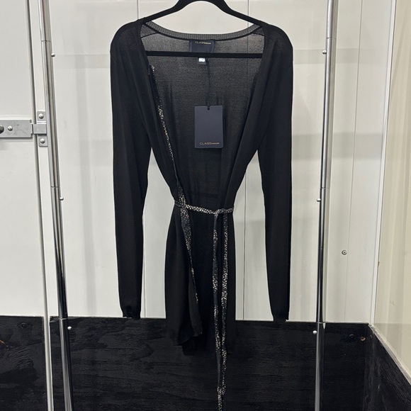 Roberto Cavalli Black Cardigan with Silver Accents - Picture 1 of 8